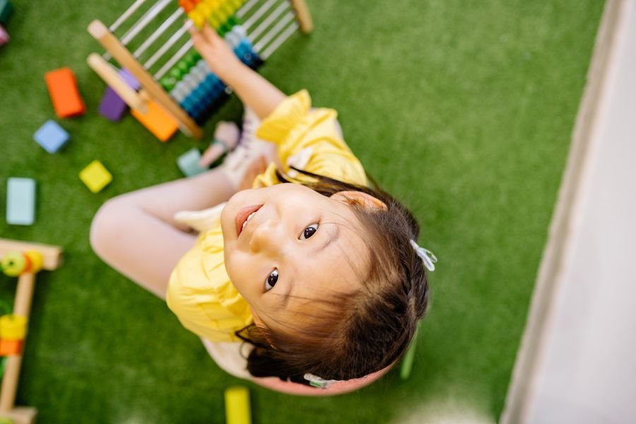 Child doing occupational therapy at Little Milestones Varanasi